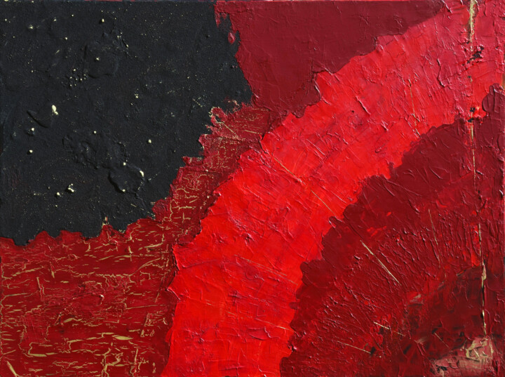 Painting titled "Merci" by Ingrid De Waal, Original Artwork, Acrylic