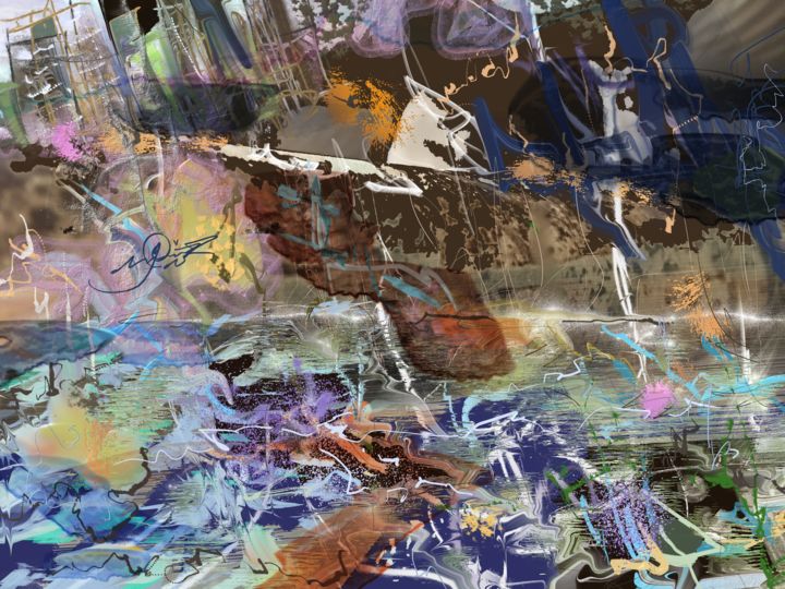Painting titled "sewer" by Skywalker, Original Artwork