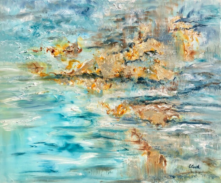 Pintura titulada "Murmurs of Gold and…" por Elisa Cook Benbassat Bassat, Obra de arte original, Oleo