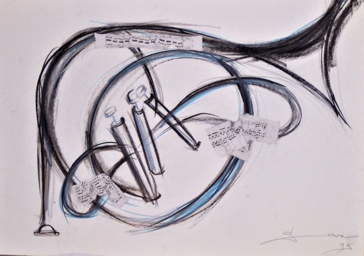 Dessin intitulée "J'ai fait de folies…" par Servin, Œuvre d'art originale, Crayon