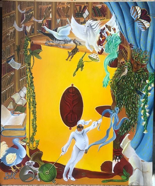 Painting titled "My story" by Bel Kais, Original Artwork, Acrylic