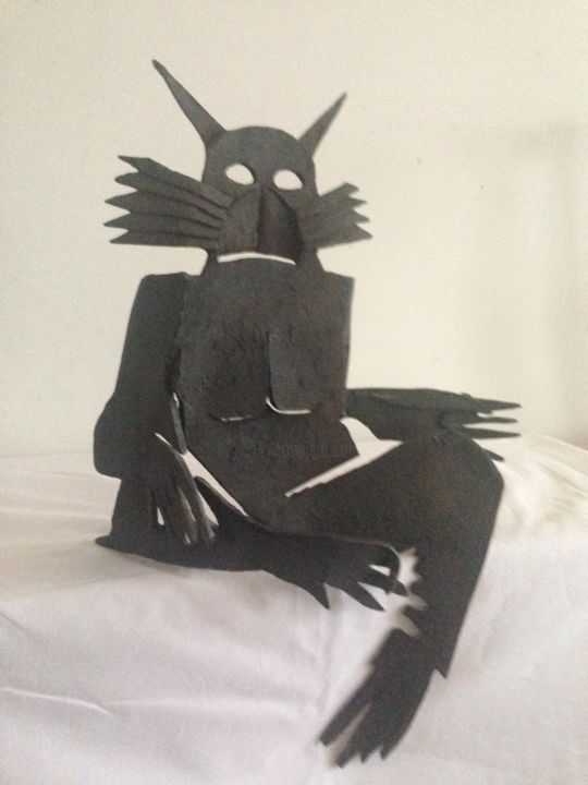 Sculptuur getiteld "Andres Nagel.jpg" door Galeria Brikama, Origineel Kunstwerk, Metalen