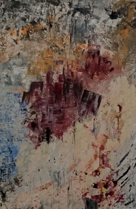Painting titled "Acceptance" by Atignas Art, Original Artwork, Acrylic Mounted on Wood Stretcher frame
