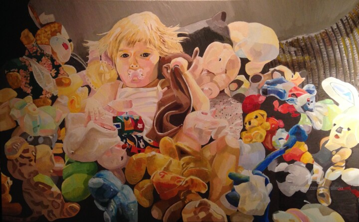 绘画,  39.4x63 in 
