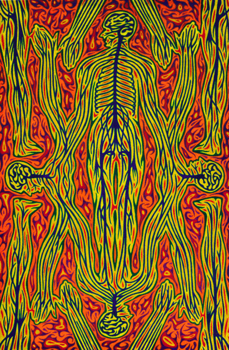 "Human ties" başlıklı Tablo Николай Седнин (Nicolas Sedninne) tarafından, Orijinal sanat, Zamklı boya