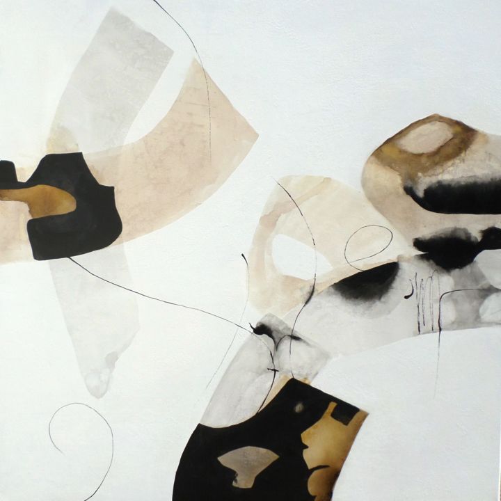 Peinture intitulée "Fugue sentimentale…" par Isabelle Mignot, Œuvre d'art originale, Acrylique