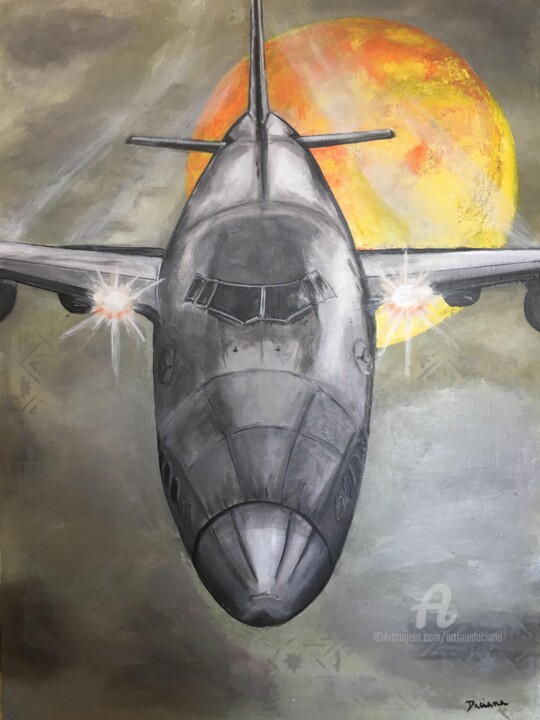 Malerei mit dem Titel "I come to you" von Daciana, Original-Kunstwerk, Acryl