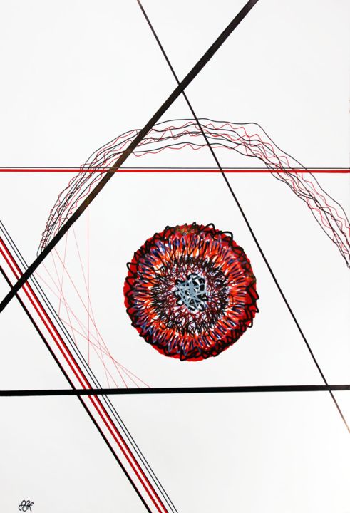 Peinture intitulée "abstract 1104" par Alexandra Knabengof, Œuvre d'art originale, Autre