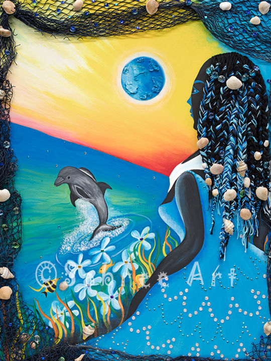 "The Heart of the Sea" başlıklı Tablo Sabree tarafından, Orijinal sanat