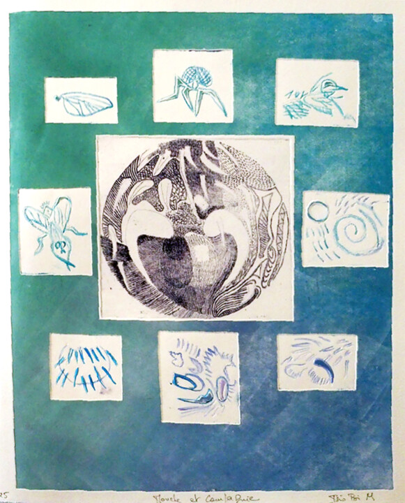 03)02/25 Mouche et compagnie 印花与版画, 16.9x13.8 in