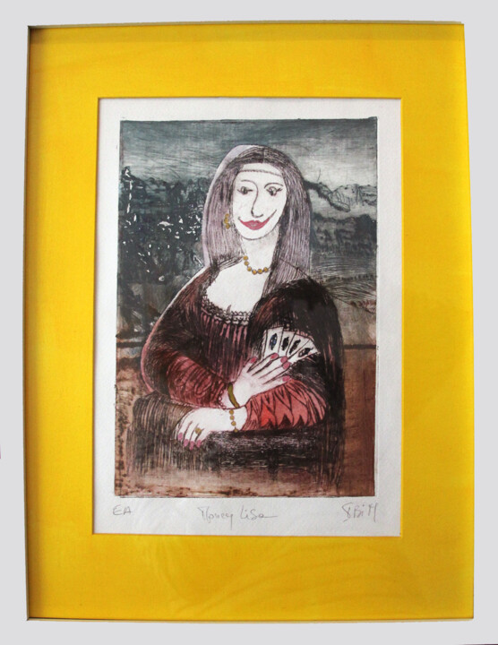 04)7 Money Lisa 印花与版画, 7.9x11.8 in
