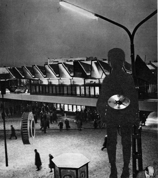 Time is time my friend! 拼贴, 7.5x6.7 in