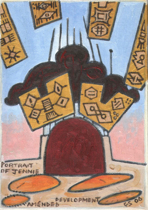 Painting titled "Portrait Of Jennie…" by Gerald Shepherd F.F.P.S., Original Artwork, Oil