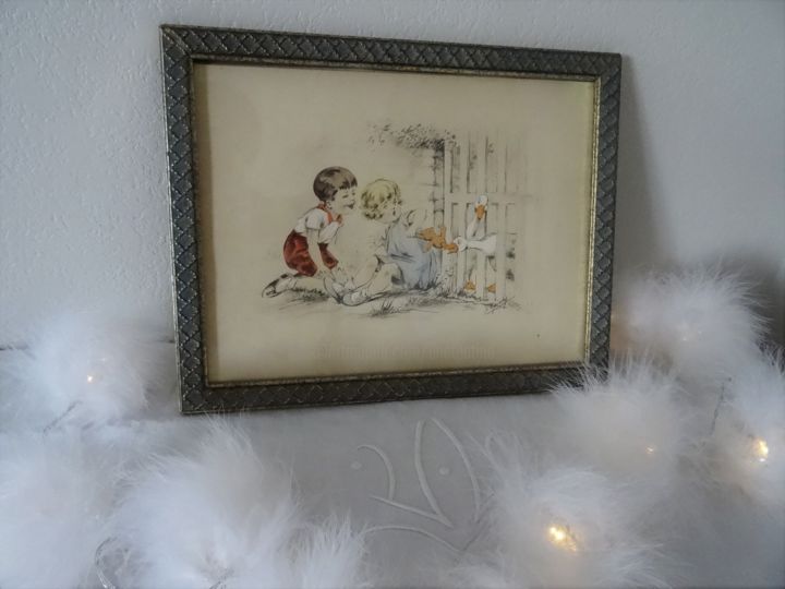 Printmaking titled "Lithographie Gravur…" by Lin-Et-Patine, Original Artwork, Lithography