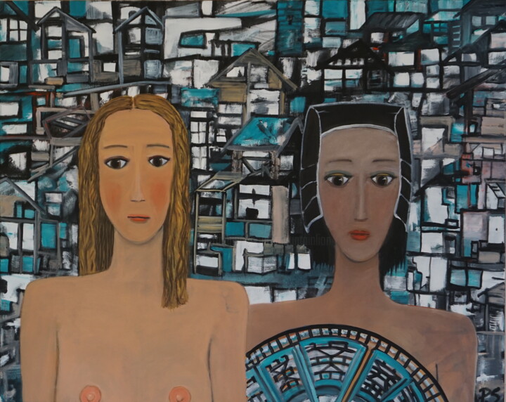 Painting titled ""You are" to safe t…" by Peter Stutz, Original Artwork, Oil