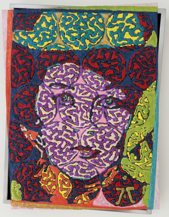 Peinture intitulée "ÉMERGENCE / SCULPTU…" par Marjinal Artiste Peintre Décalé Français, Œuvre d'art originale, Acrylique Mon…