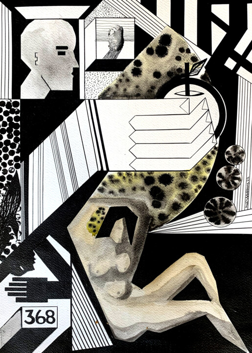 图画,  16.5x11.6 in 