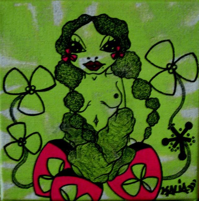 Pintura intitulada "MISS 5" por Kaliart, Obras de arte originais
