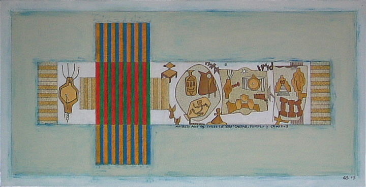 Painting titled "Macbeth And His Thr…" by Gerald Shepherd F.F.P.S., Original Artwork, Oil