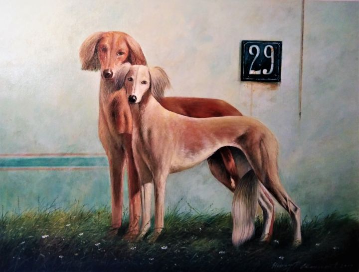 Painting titled "The wedding" by Nenad Stankovic, Original Artwork, Acrylic