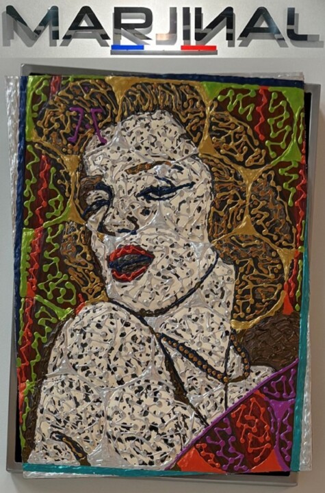 Peinture intitulée "MACAO / SCULPTURE C…" par Marjinal Peintre Décalé Français, Œuvre d'art originale, Acrylique Monté sur M…