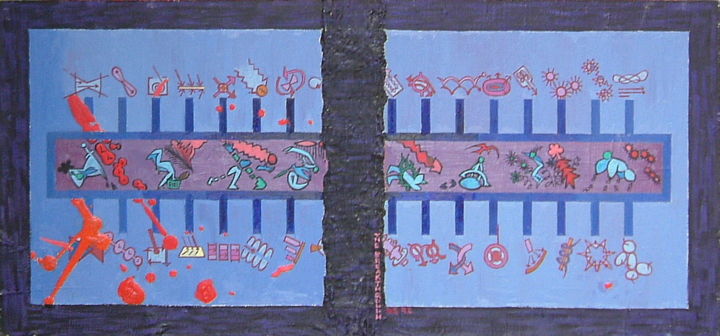 Painting titled "The Breakthrough" by Gerald Shepherd F.F.P.S., Original Artwork, Oil