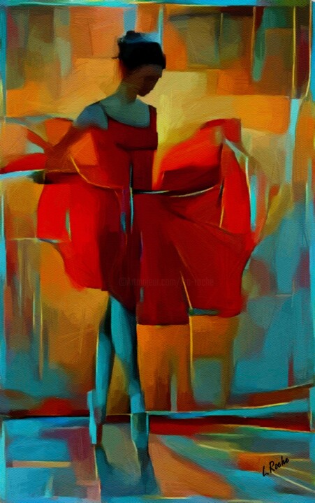 Rouge Tutu 数字艺术, 31.5x21.7 in