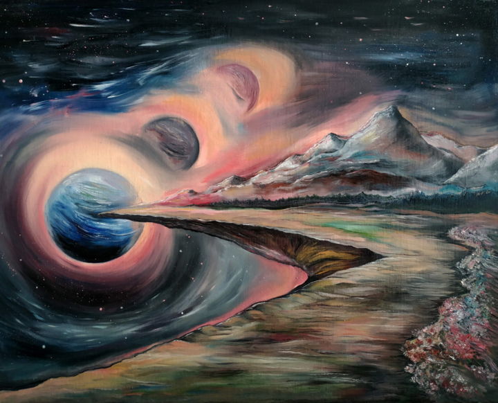 Painting titled ""The end of the wor…" by Igor Mazaletskiy, Original Artwork, Oil