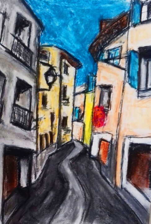 Drawing titled "D5" by Johanna Bouvarel, Original Artwork, Pastel