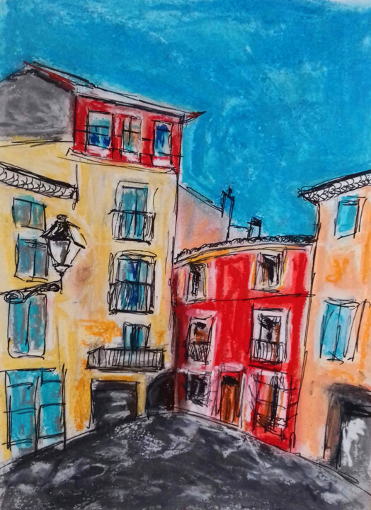 Drawing titled "D6" by Johanna Bouvarel, Original Artwork, Pastel