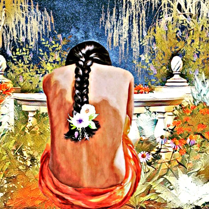 「A Safe Place」というタイトルのデジタルアーツ Aileen Collins (The Java Girl Collection)によって, オリジナルのアートワーク, デジタル絵画