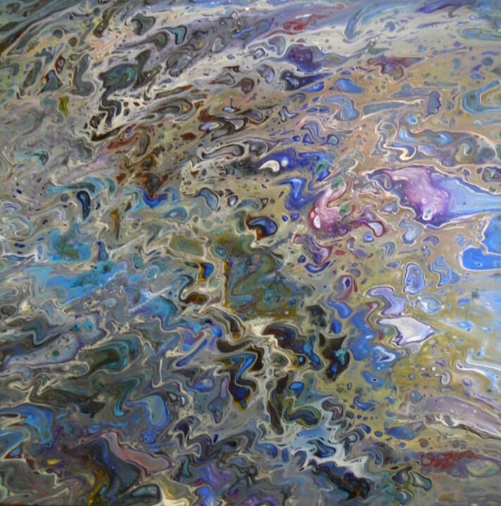 Pintura titulada "Pich' magic abstrac…" por Pich, Obra de arte original, Acrílico Montado en Bastidor de camilla de madera