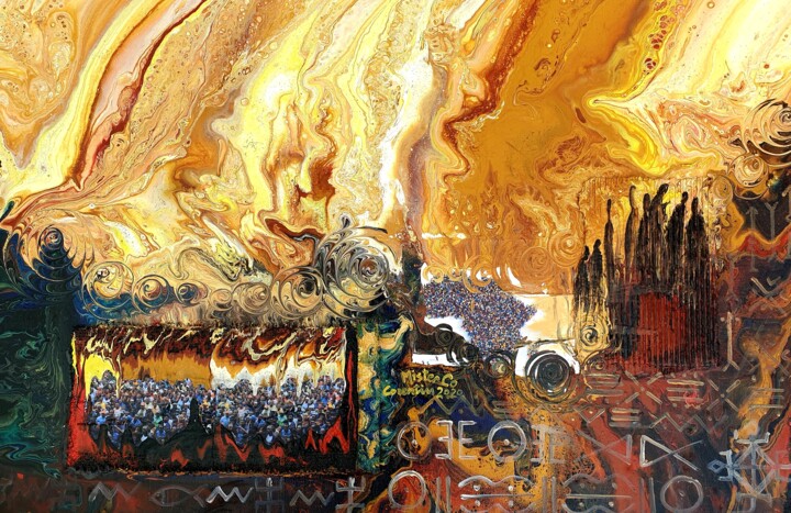 Fiers d'être nombreux 绘画, 25.6x36.2 in
