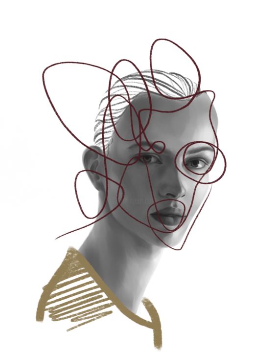 "Sophia" başlıklı Dijital Sanat Elizaveta Gubanova tarafından, Orijinal sanat, Dijital Resim