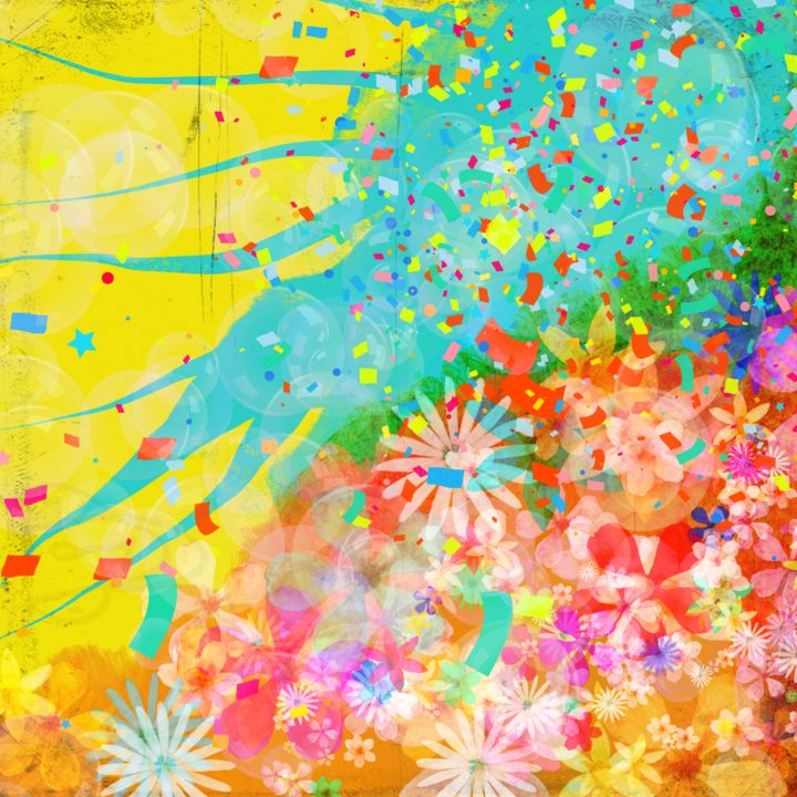 Digital Arts titled "Late Spring Day" by Cila, Original Artwork, Digital Painting