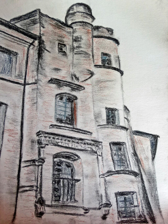Drawing titled "d16" by Johanna Bouvarel, Original Artwork, Charcoal