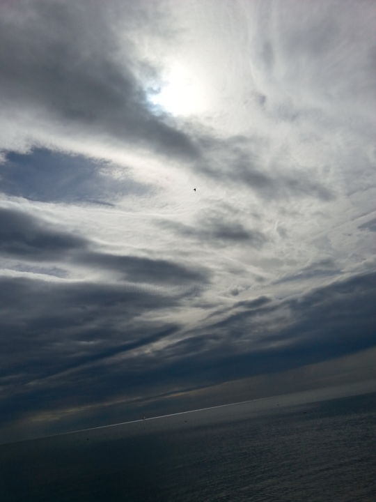 Photography titled "Le Ciel La Mer 2016…" by Smiljana Frankovic - Karaman, Original Artwork, Digital Photography