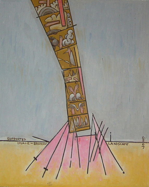 Painting titled "Supported Image - B…" by Gerald Shepherd F.F.P.S., Original Artwork, Oil