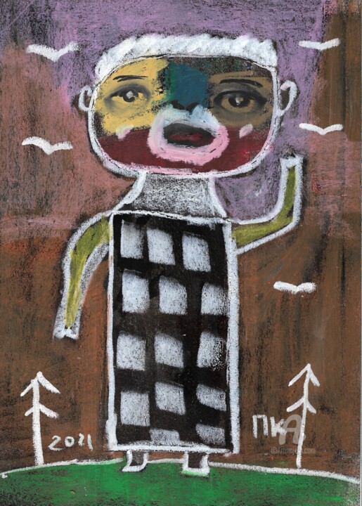 图画,  11.7x8.3 in 