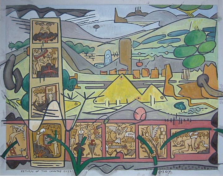 Painting titled "Return Of The Count…" by Gerald Shepherd F.F.P.S., Original Artwork, Oil