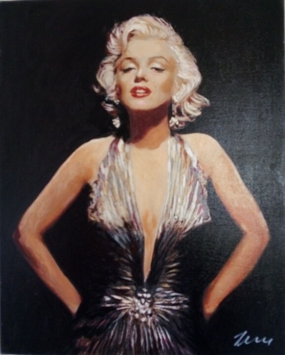 绘画 标题为“Marilyn Monroe, oil…” 由Filip Petrovic, 原创艺术品, 油