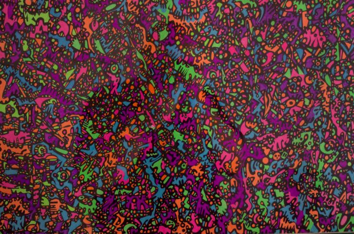 Dessin intitulée "Liveliness" par Vadim Koval (Knolios), Œuvre d'art originale, Stylo à bille