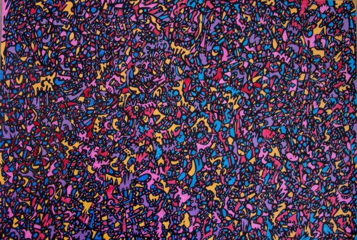 Dessin intitulée "Exist independently" par Vadim Koval (Knolios), Œuvre d'art originale, Stylo à bille