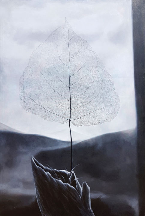 Schilderij getiteld "Structure of Life" door Kasun Wickramasinghe, Origineel Kunstwerk, Acryl Gemonteerd op Frame voor houte…