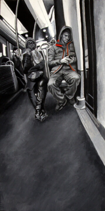Pintura intitulada "Solitude(s) 1" por Jeanpaul Tarasco, Obras de arte originais, Acrílico