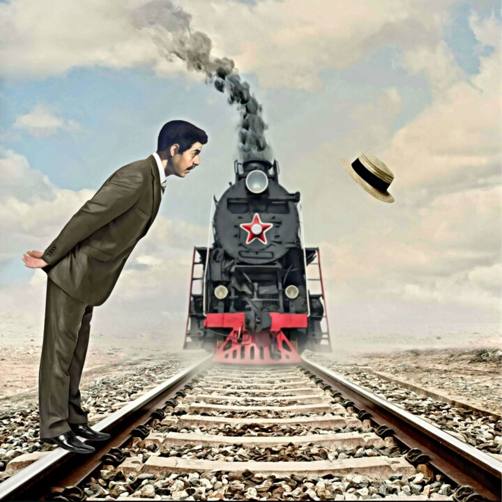 La Locomotive 数字艺术, 19.7x19.7 in