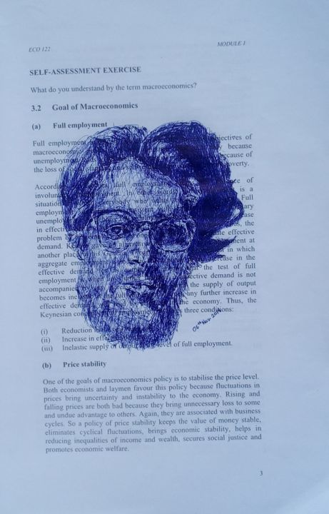 Drawing titled "Ballpoint pen drawi…" by Affordable Art, Original Artwork, Ballpoint pen