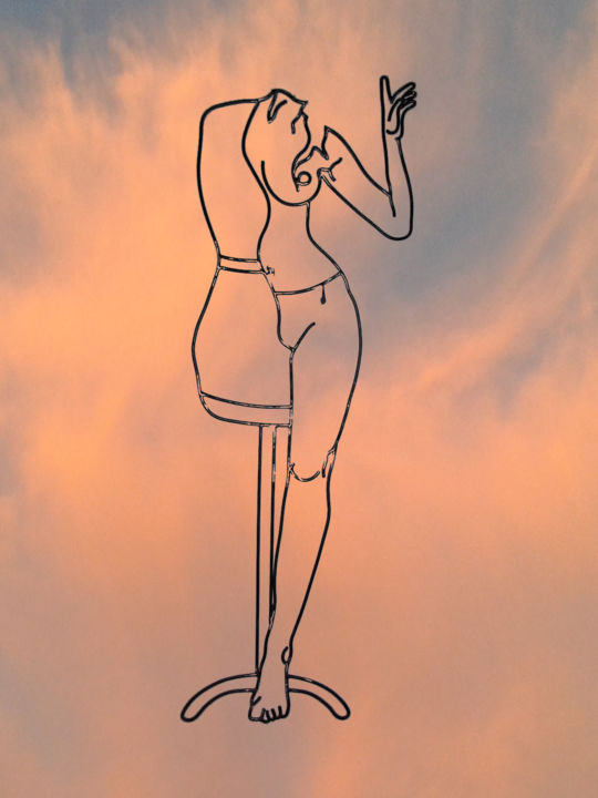 Le Couturier 雕塑, 51.2x17.7 in