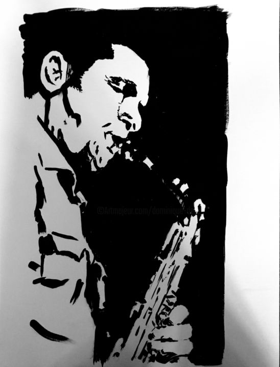Art Pepper 4 Peinture, 12,6x9,5 in
