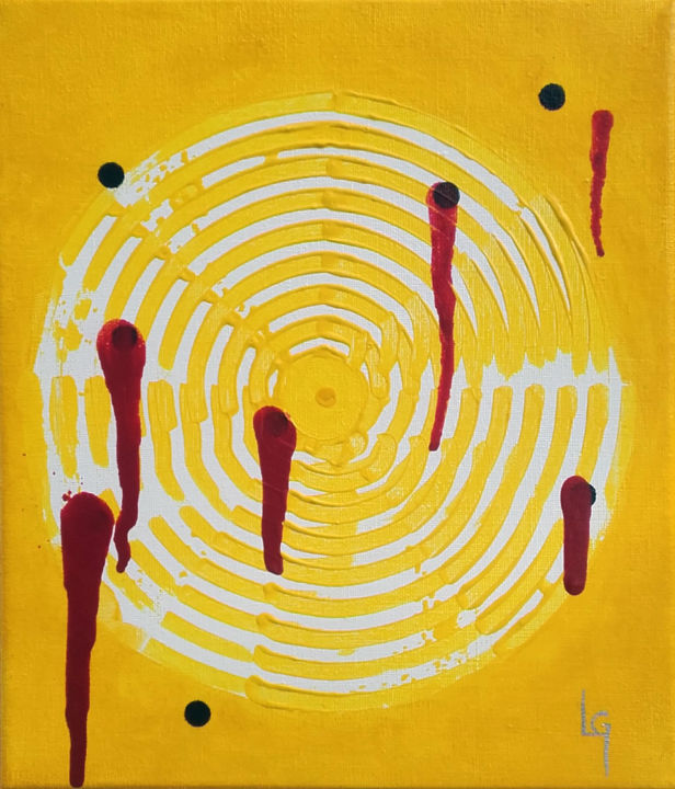 La cible 绘画, 11.8x10.2 in